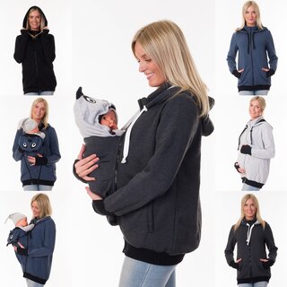 SXZZ Schwangere Baby-Tragen LKW-Sweatshirt-Jacke Mit Kapuze Känguru Schwangerschafts-2 in 1 Schwangere Baby-Trage Halter Pullover Babytrage Jacke 