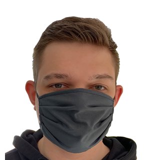 Jugendliche Erwachsene 5 Stck Paket Mund Nasenmaske Mundbedeckung Baumwolle waschbar Unisex Graphit