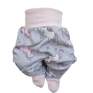 Baby Strampelhose Babymode  Mädchen Jungs Hose mit Füßen Babyhose 3er Pack